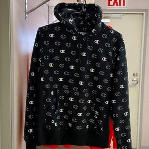 CHAMPION Men's Reverse Weave Pullover Hoodie - Size Medium